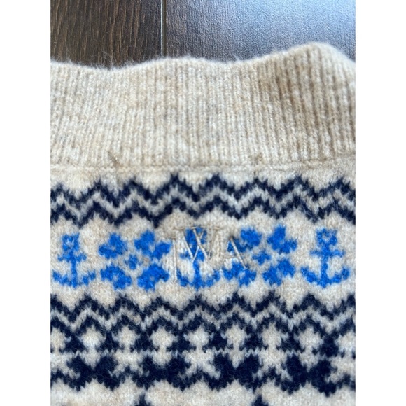 NWT JW Anderson x Uniqlo Soufflé Yarn Fair Isle Cardigan - Picture 8 of 10